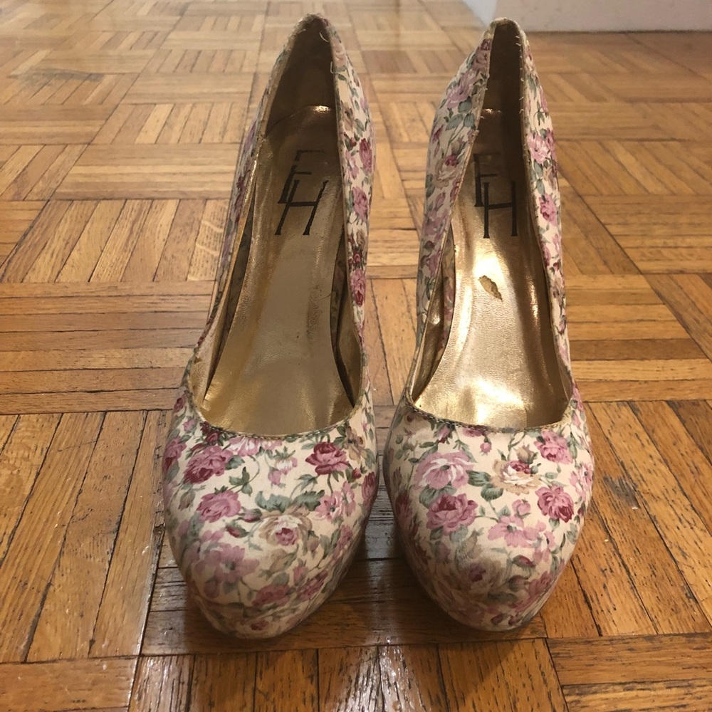 Fun floral heels